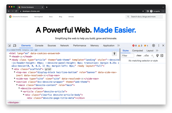  Chrome Dev Tools